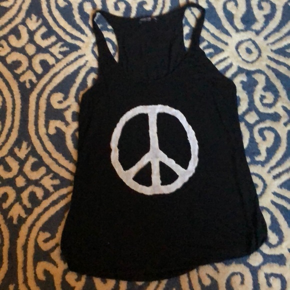 Brandy Melville Peace Sign Tank. One Size Fits All